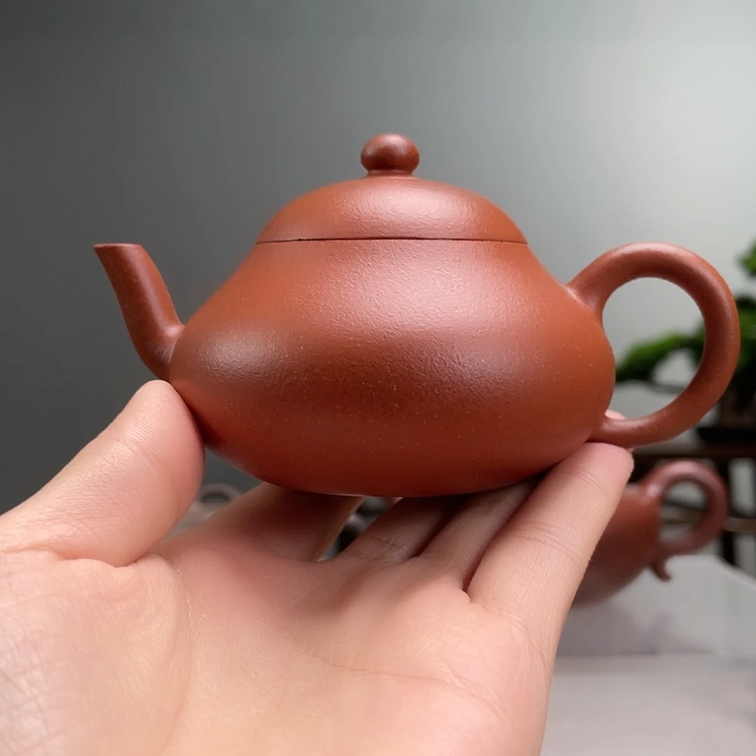 【闪购商品】茶壶紫砂红降坡梨子容量120cc