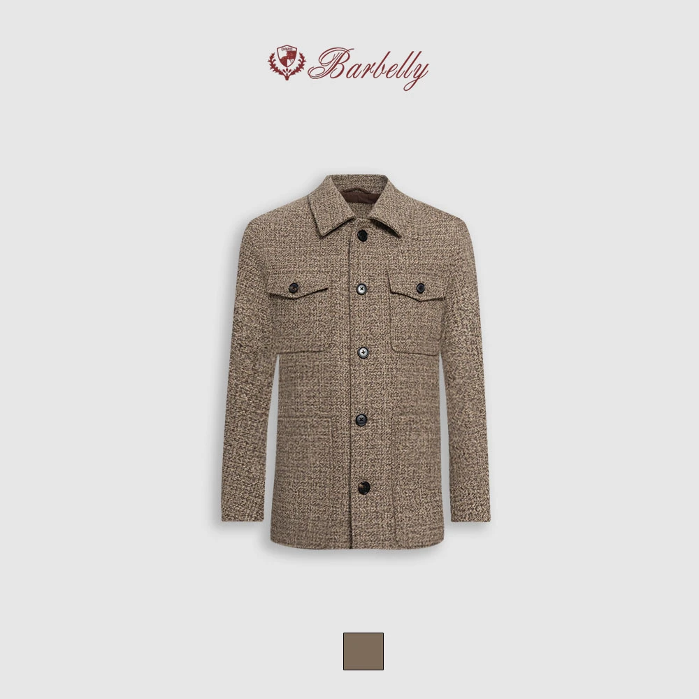 Barbelly娜先生「秋冬季新品」LP家花纱羊毛翻领猎装夹克SN80382