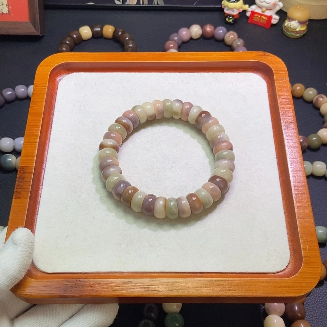 菩提根/象牙果手串卡14飘花碗肠瑕疵616