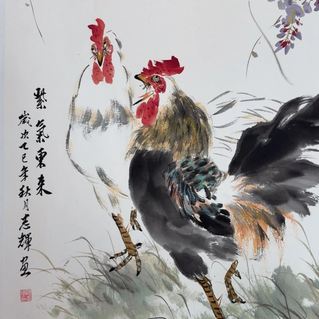 国画国画作品山水花鸟纯手绘