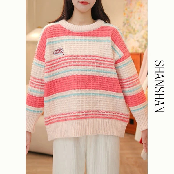 新款秋冬毛衣2025套头加厚韩版高级感慵懒卡通百搭时尚软糯休闲