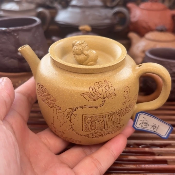 茶壶紫砂貔貅聚宝盆本山段170c