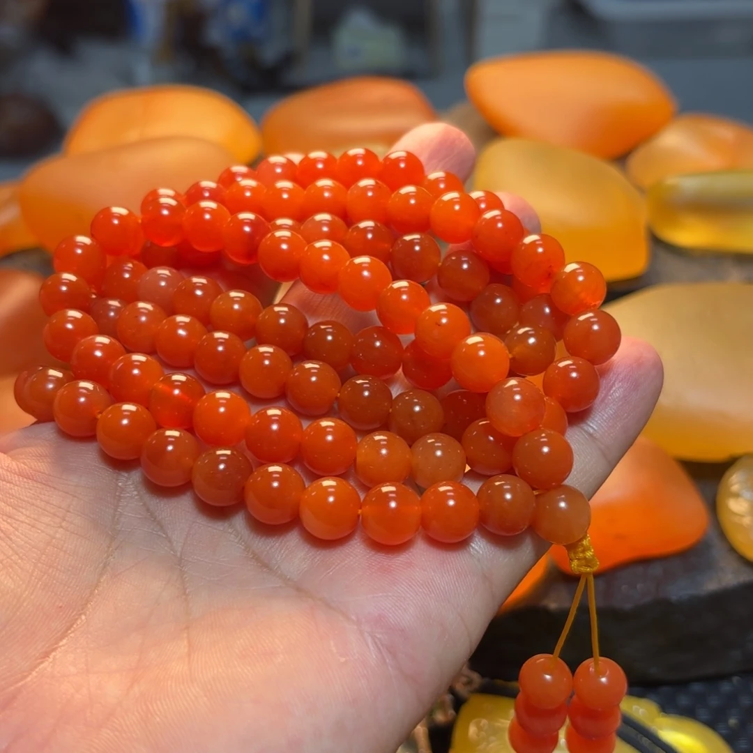 京***光未镶嵌手串石英岩玉