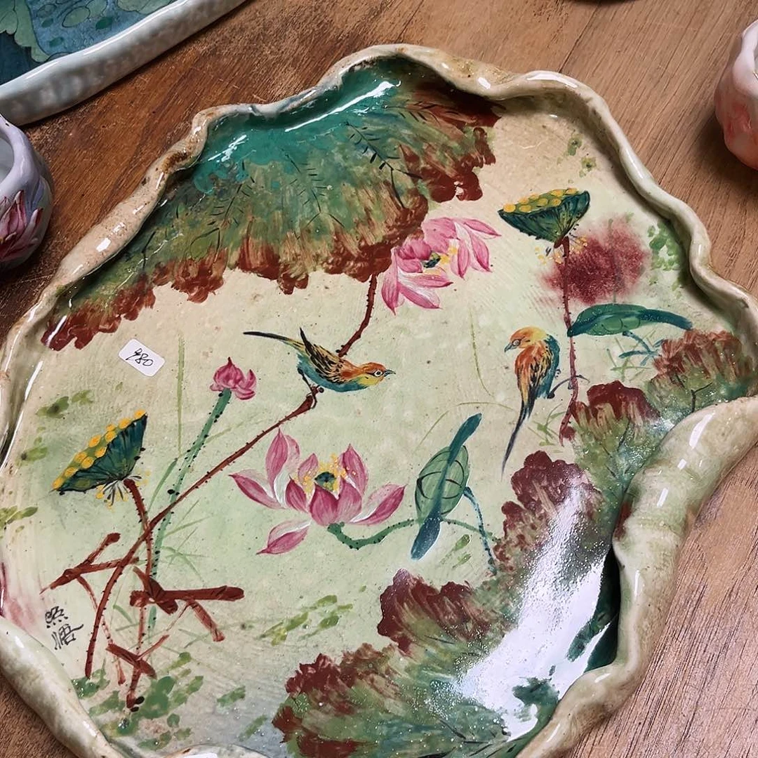 柴烧手工手绘陶瓷