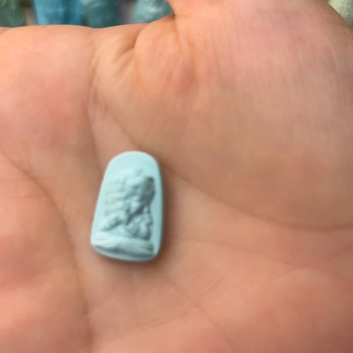****呀未镶嵌绿松石挂件