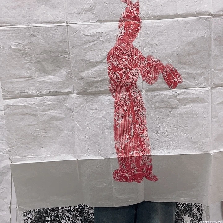 其他拓片用纸唐代仕女图拓片