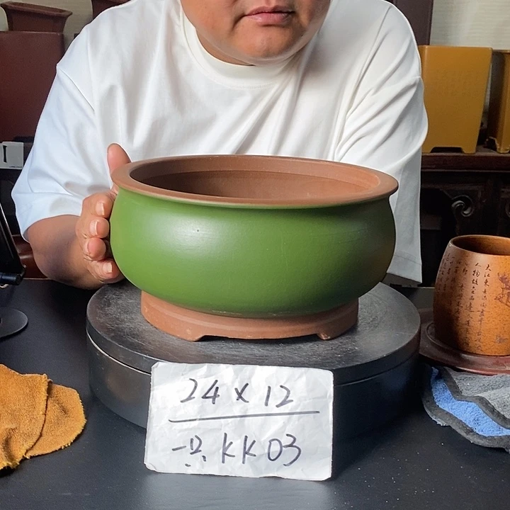 紫砂花盆货号一只KK003