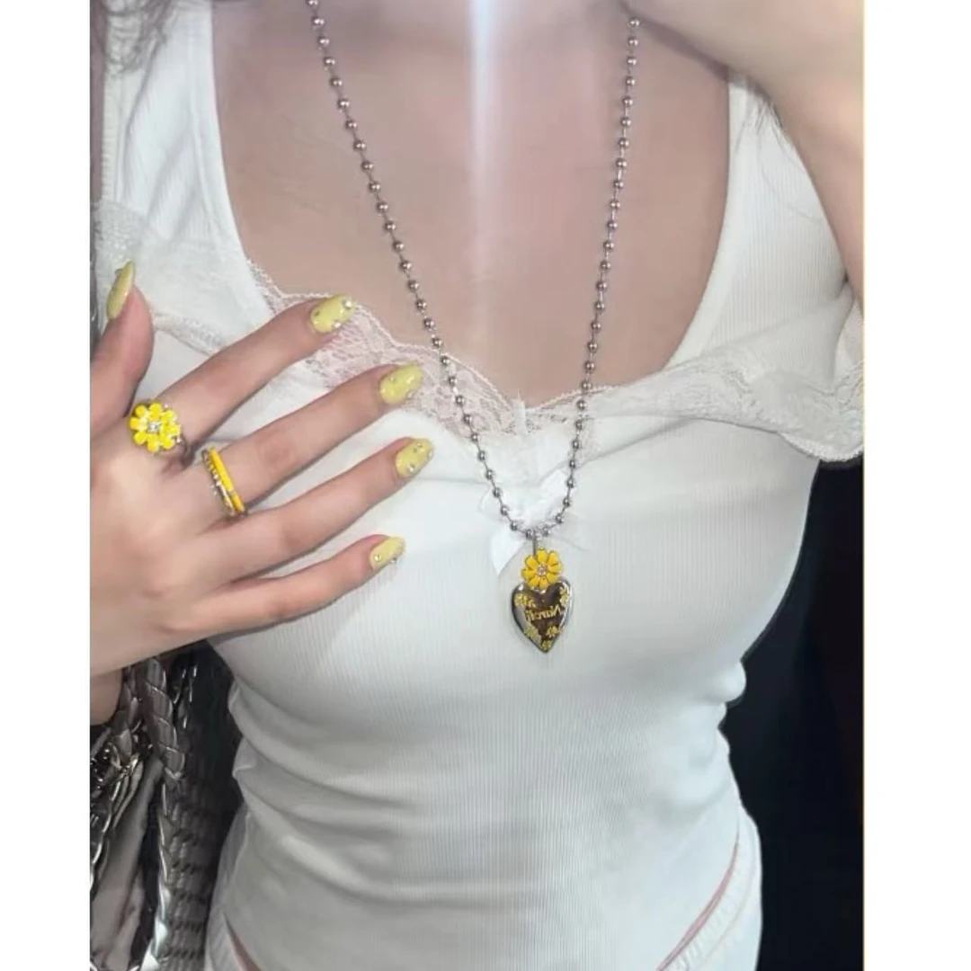 铜合金锆石项链 小众设计百搭ins项链48721