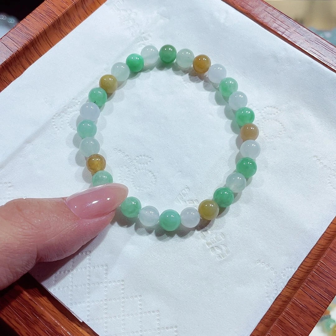 未镶嵌手链翡翠天然缅甸翡翠A货卡6.7