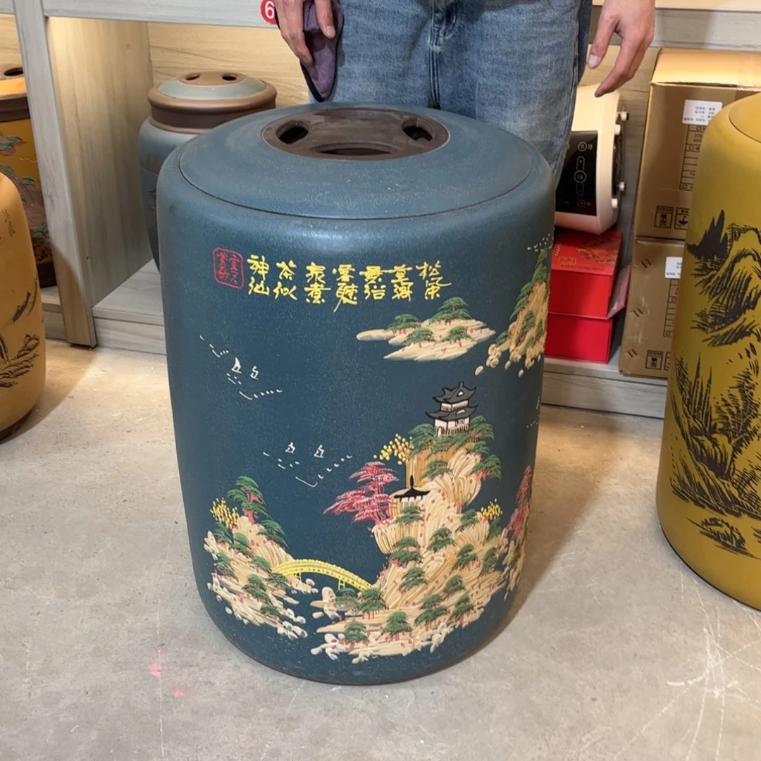 任***翔茶叶罐紫砂120 饼茶叶罐