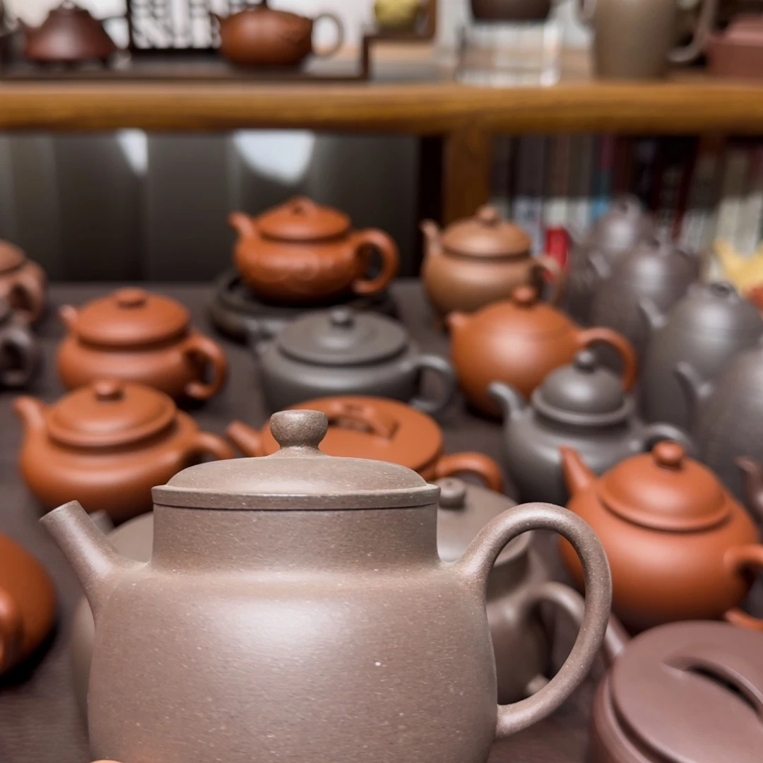 用***5紫砂茶壶紫泥言心190cc微瑕