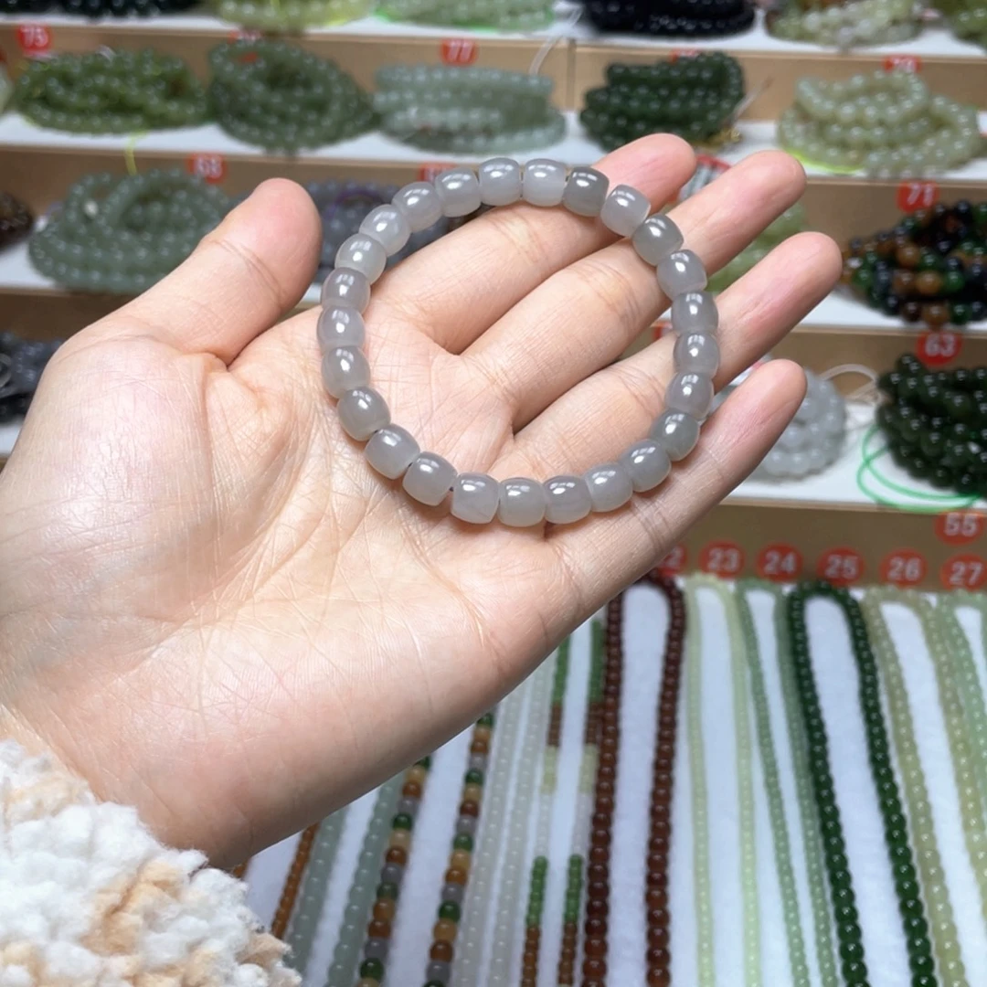 和田玉未镶嵌手链8mm