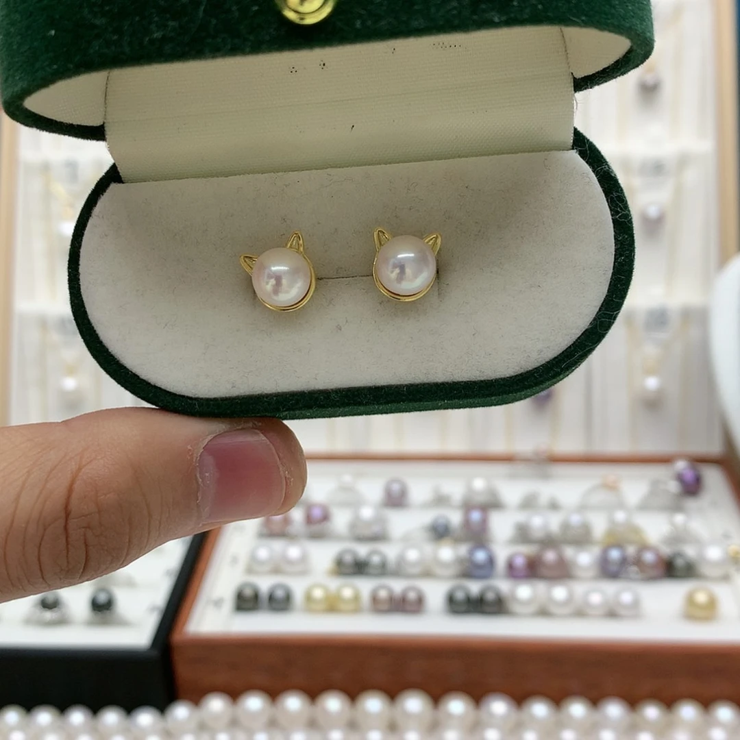 【闪购商品】淡水珍珠耳饰银S925镶嵌