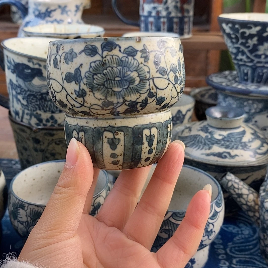 陶手工手绘青花高温陶瓷