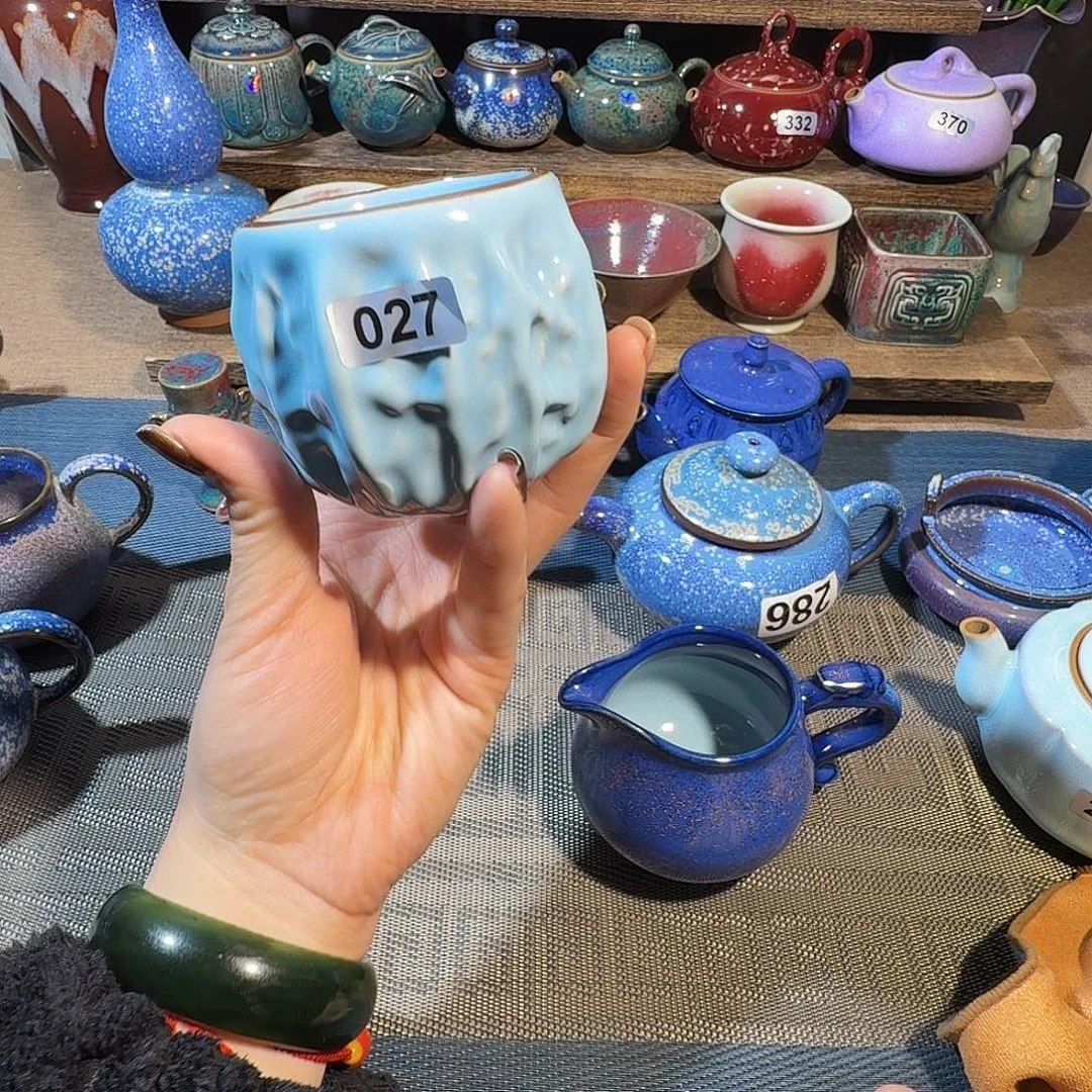 茗欣钧窑高温钧瓷微瑕