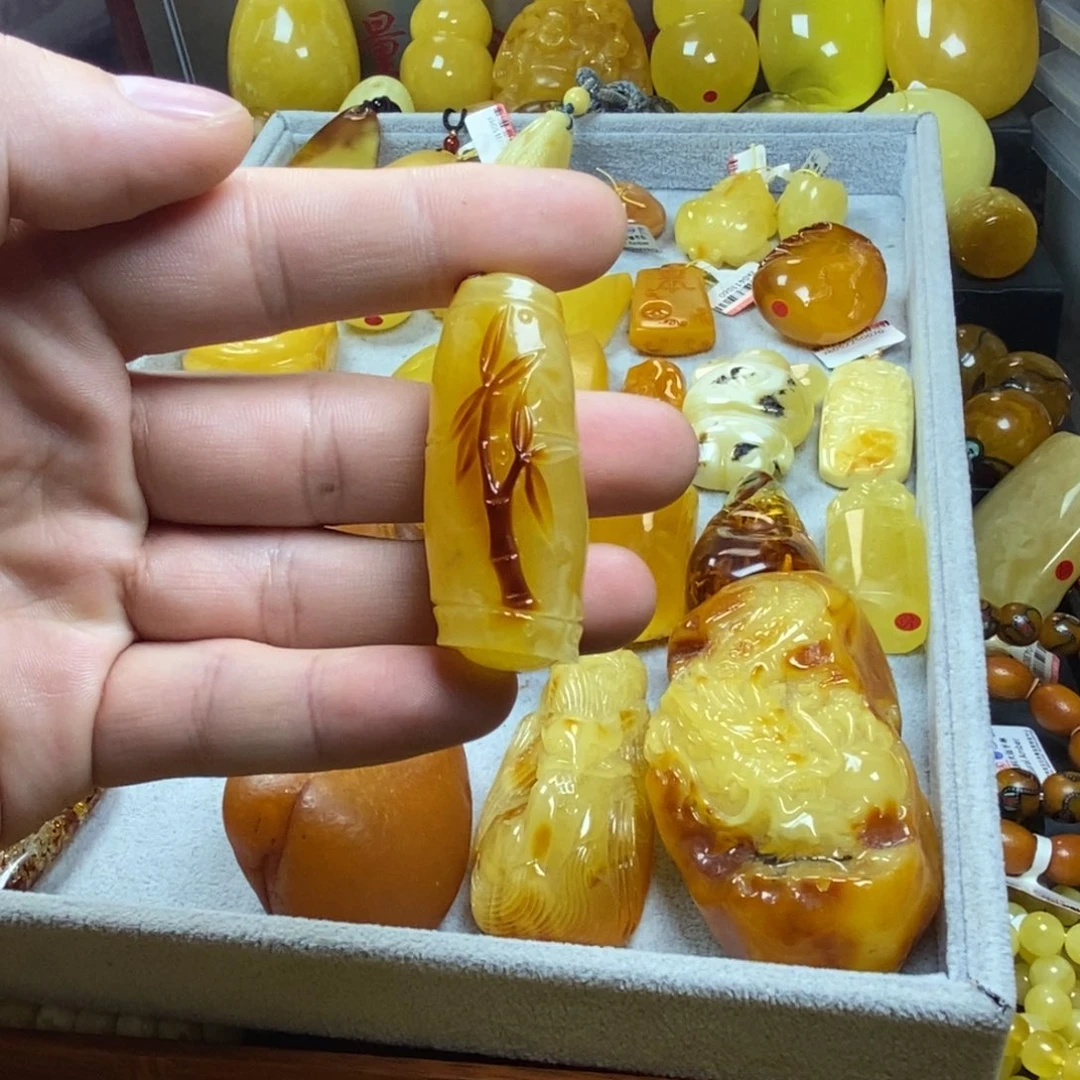 裸石琥珀未镶嵌蜜蜡