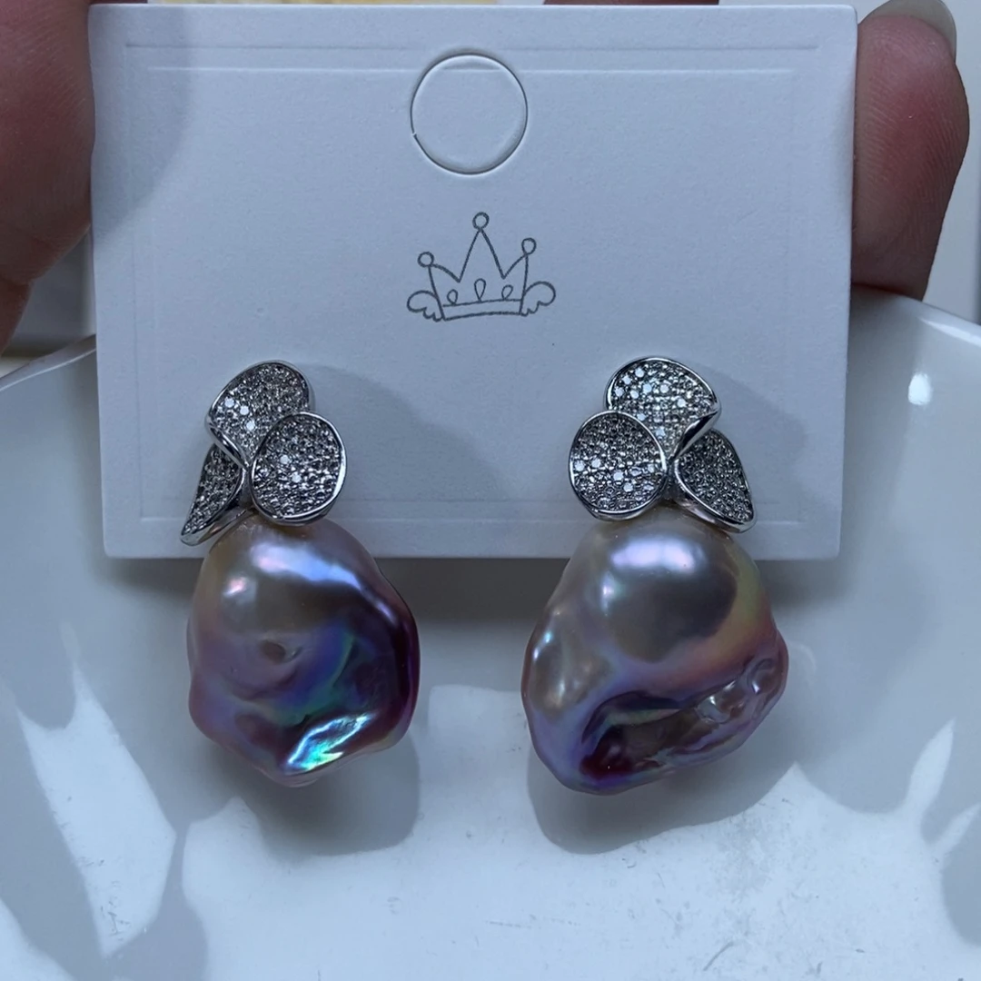 淡水珍珠耳环合金特价638