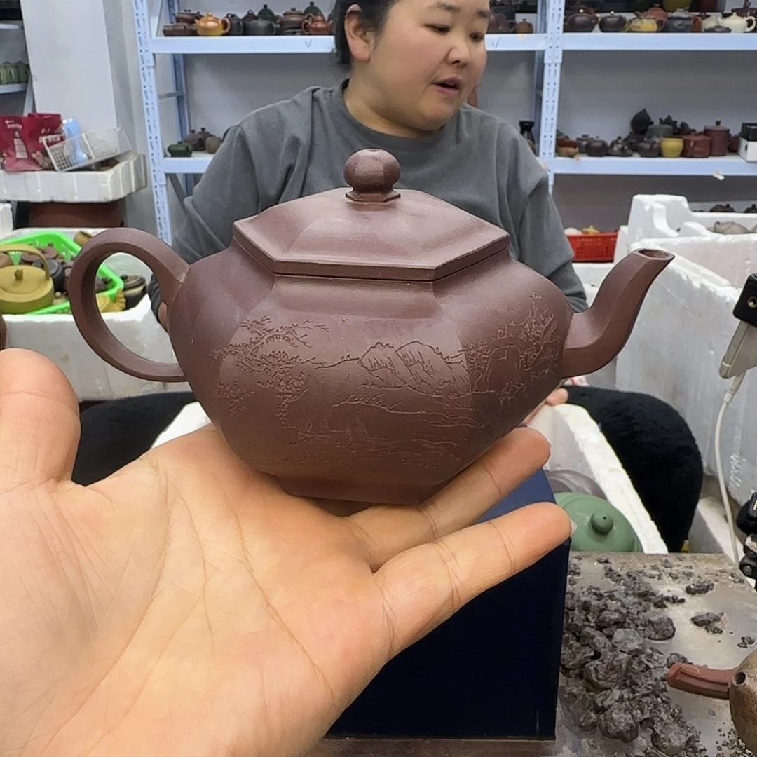 茶壶紫砂宜兴紫砂壶瑕疵处理