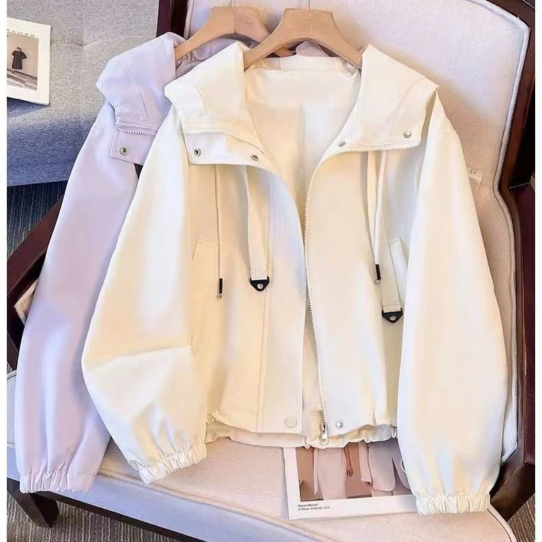 儿童冲锋衣2025新款潮童休闲百搭宽松中大童女孩韩版春秋连帽外套