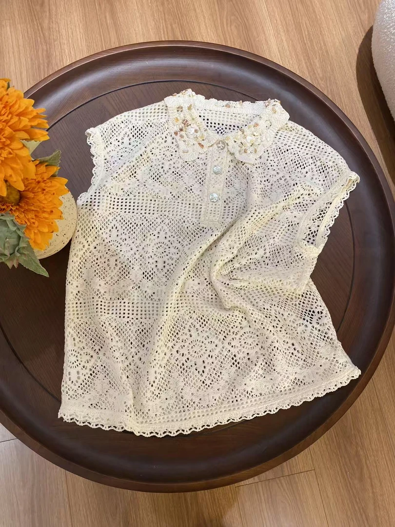 夏季镂空上衣-时尚百搭韩版夏季镂空上衣0422