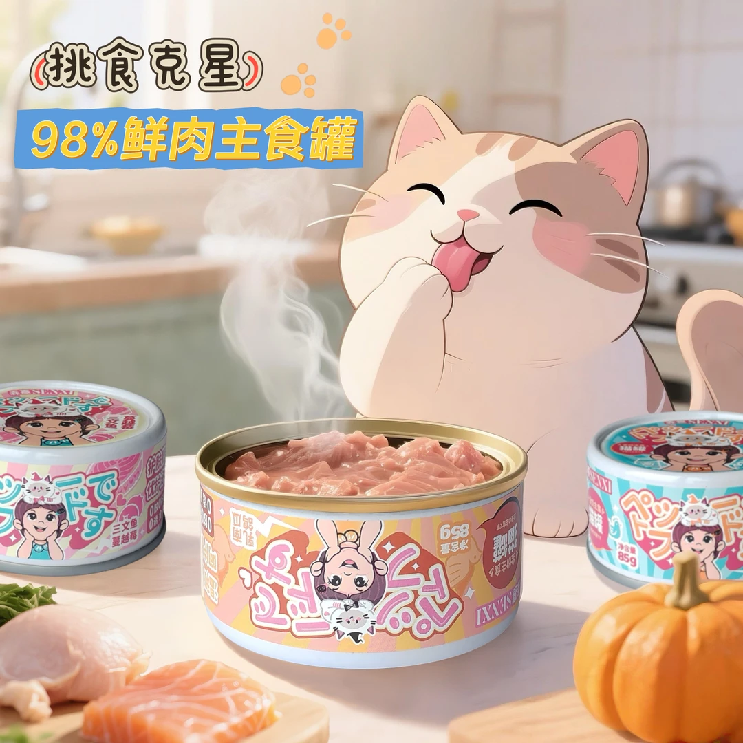 森熹全价主食猫罐头营养增肥发腮猫咪营养长肉发腮高蛋白85g