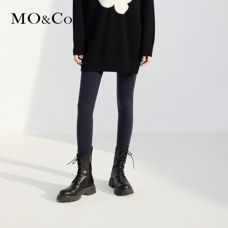 【高能感】MOCO春季运动风修身高腰瑜伽裤MBC1PAT012