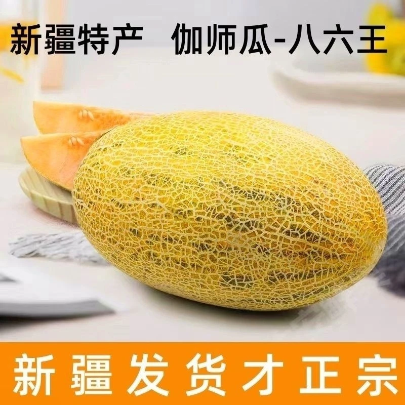 【5号下架】新疆八六王伽师瓜最甜的哈密瓜新鲜爆甜老少皆宜