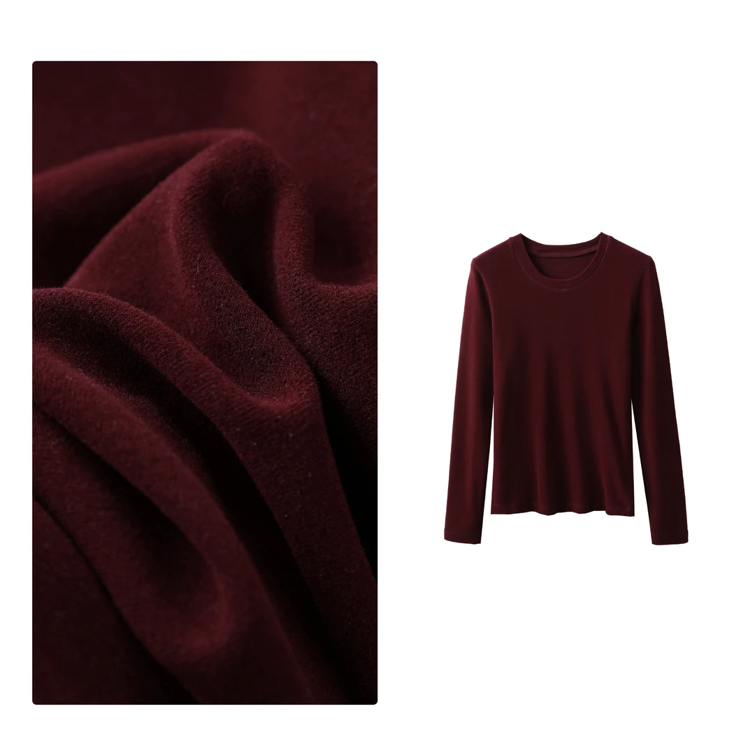 门店26&9！打底万J油！绵柔亲肤~圆领修身舒适长袖打底衫女C20164