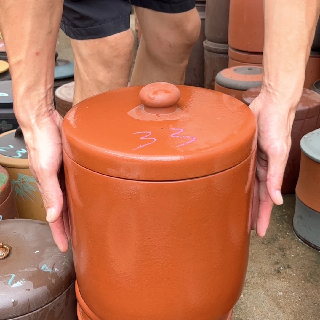 紫砂茶叶罐微瑕不挑细节