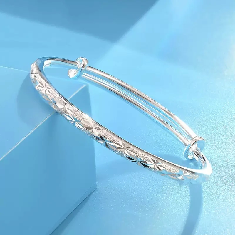 999银满天星推拉手镯23g时尚-YY