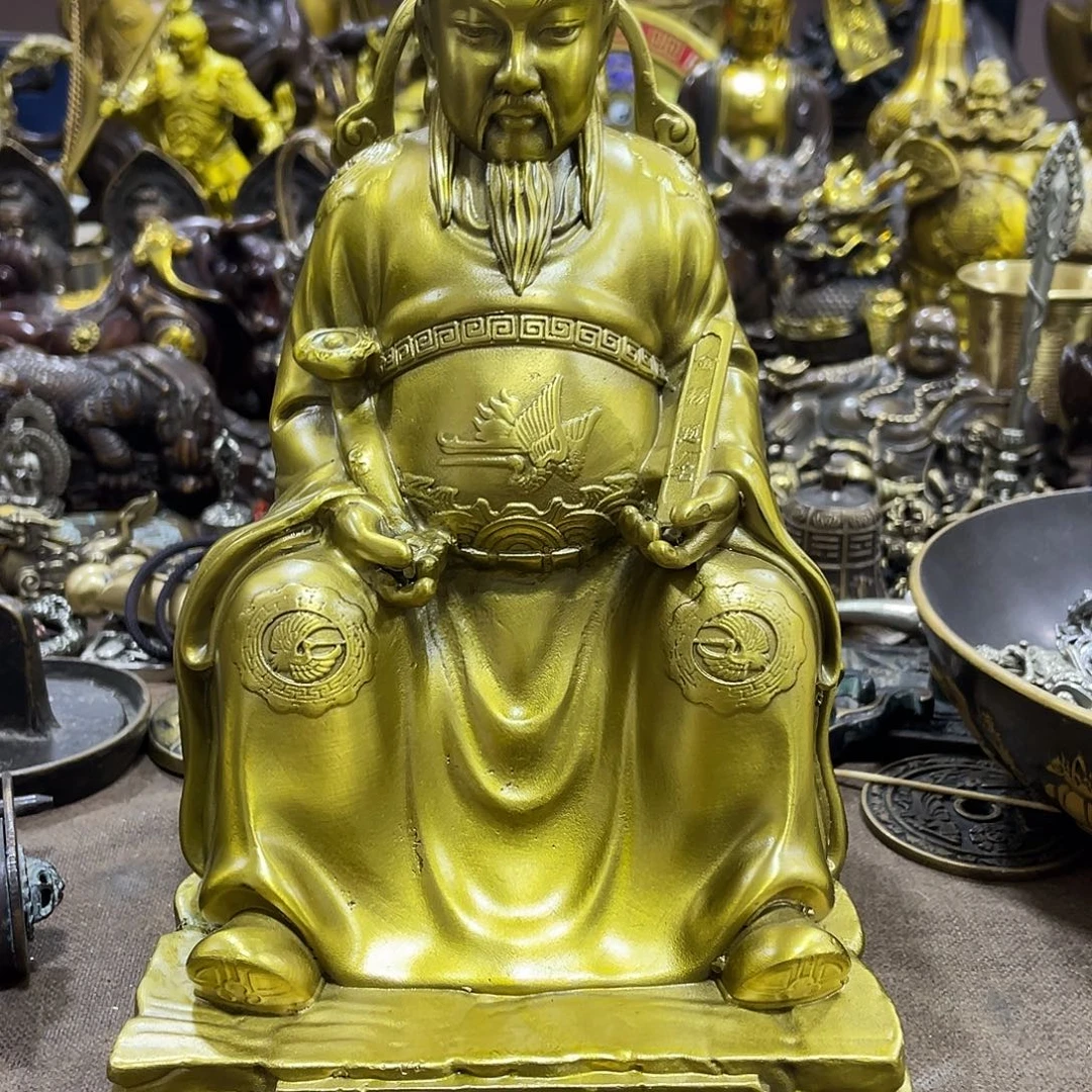 会***人黄铜材质精品摆件