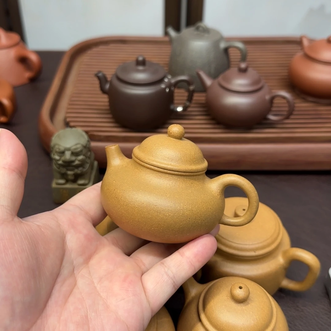 成****茶壶紫砂宝山黄金段小容天