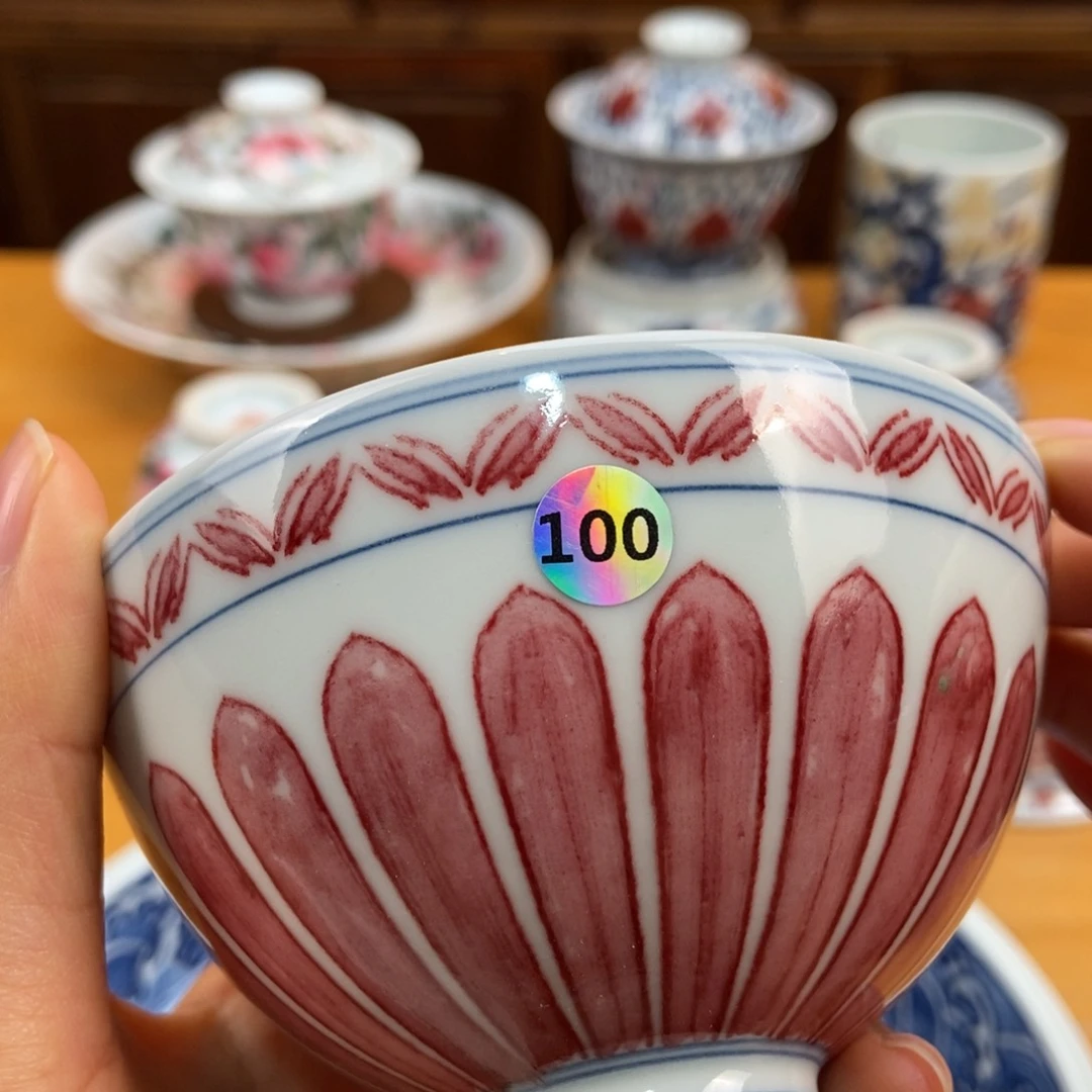 手绘现代茶具非古董