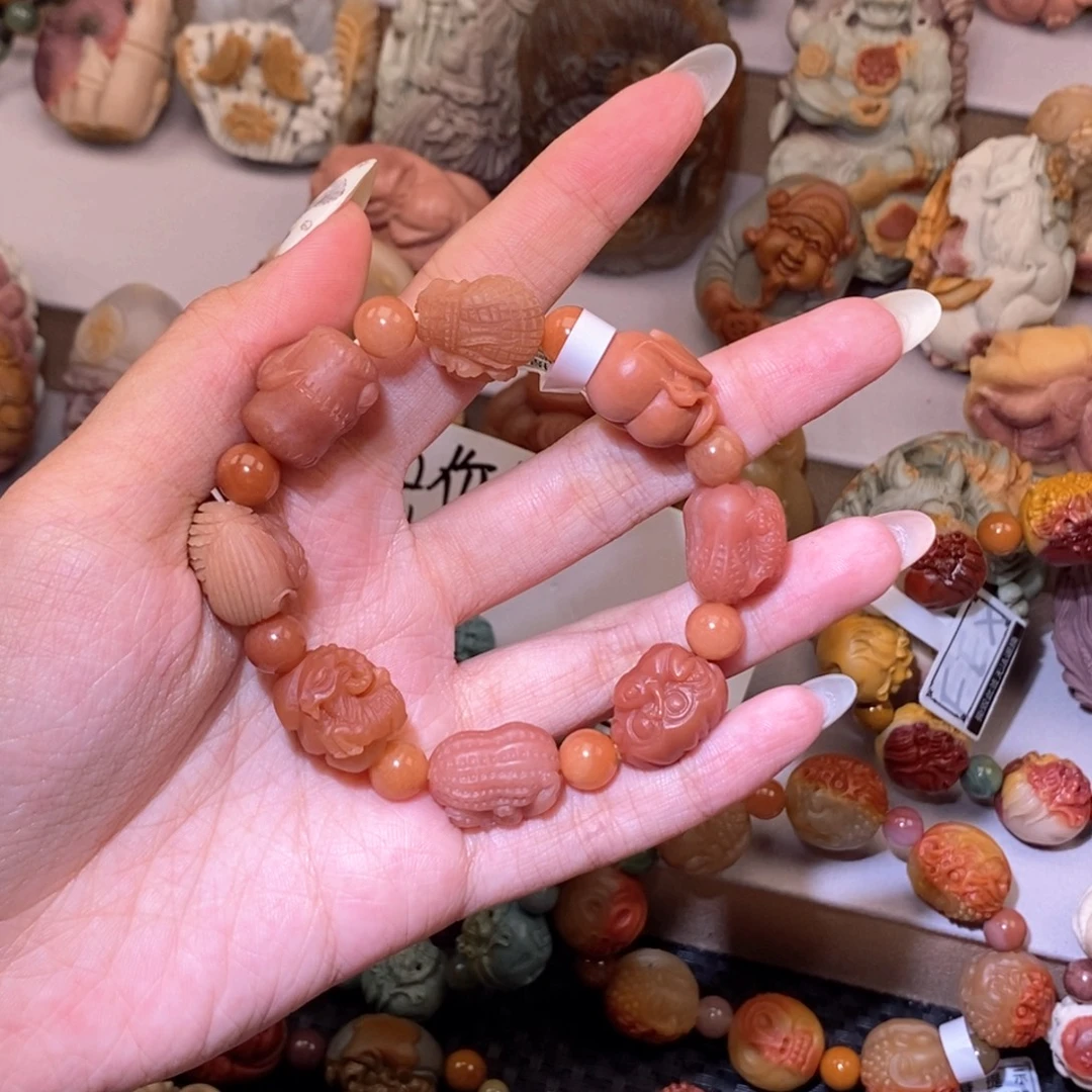 未镶嵌手链石英质玉（阿拉善玉）