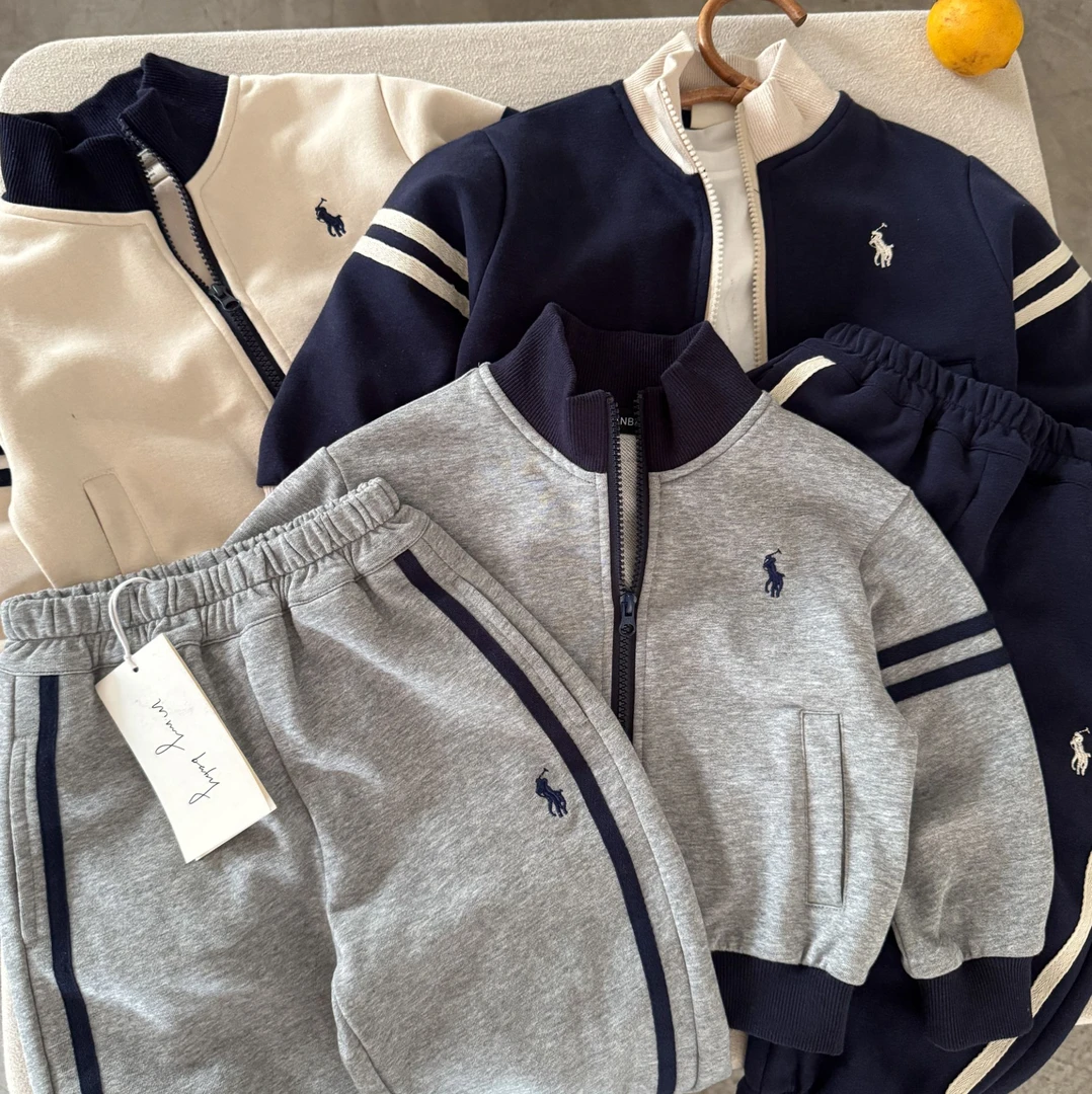 儿童套装2025秋季新款男童日系潮牌运动秋装宝宝春秋休闲两件套潮