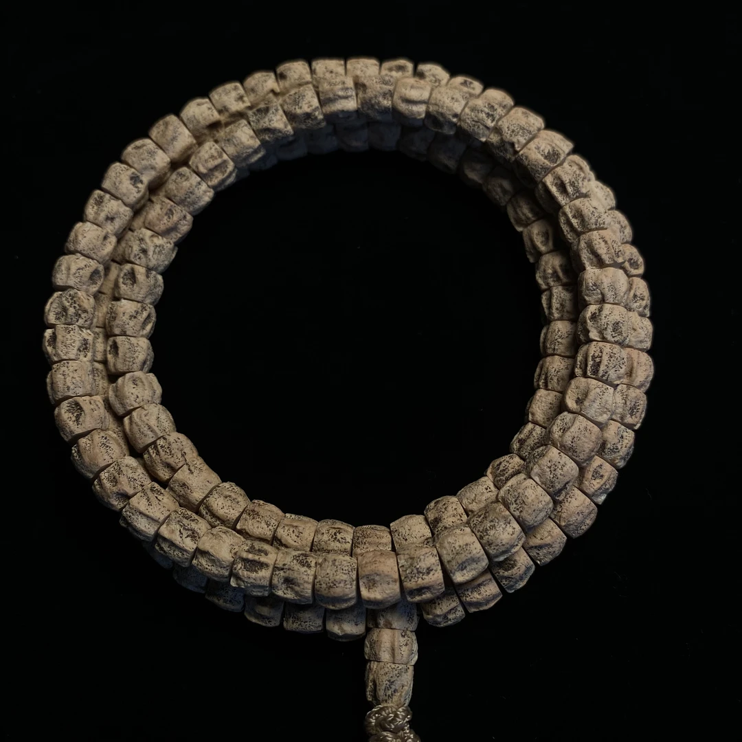 【脏鬼】西藏热振柏香籽108颗文玩佛珠微脏深坑鬼脸