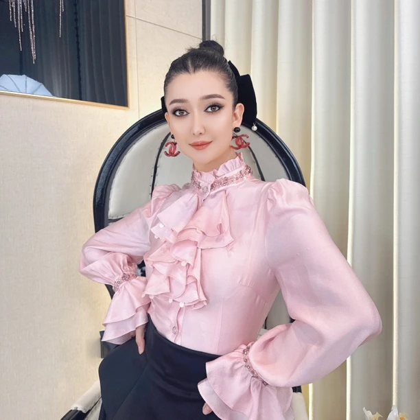 法式浪漫气质设计感衬显瘦时尚百搭衬衫衬衣