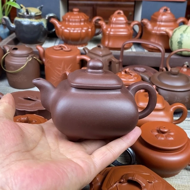 茶壶紫砂全手工传炉130-260cc原矿老紫泥特价