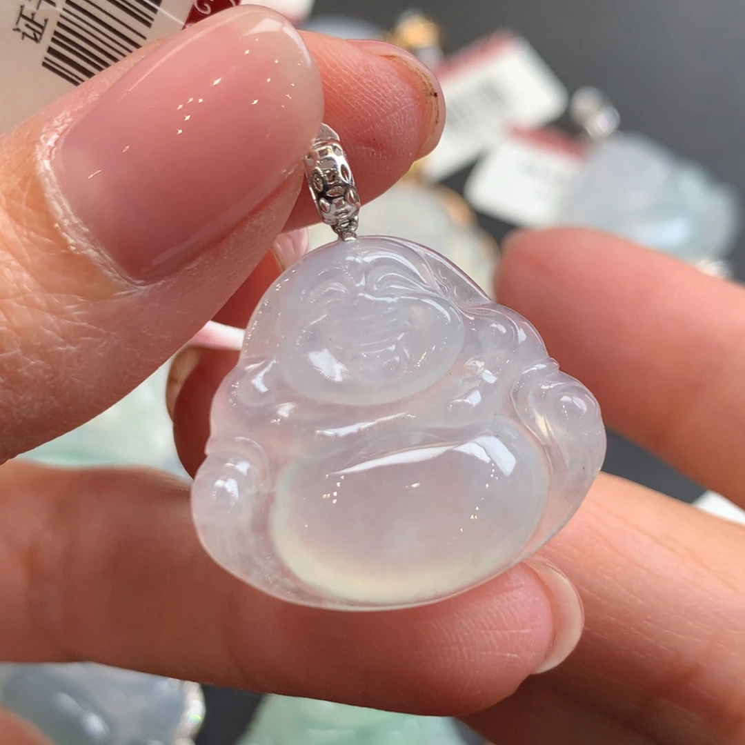 翡翠18K金镶嵌颈饰翡翠