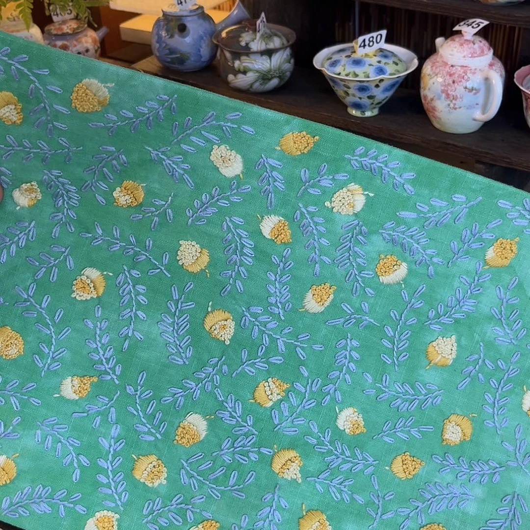 规格30.40刺子绣茶席