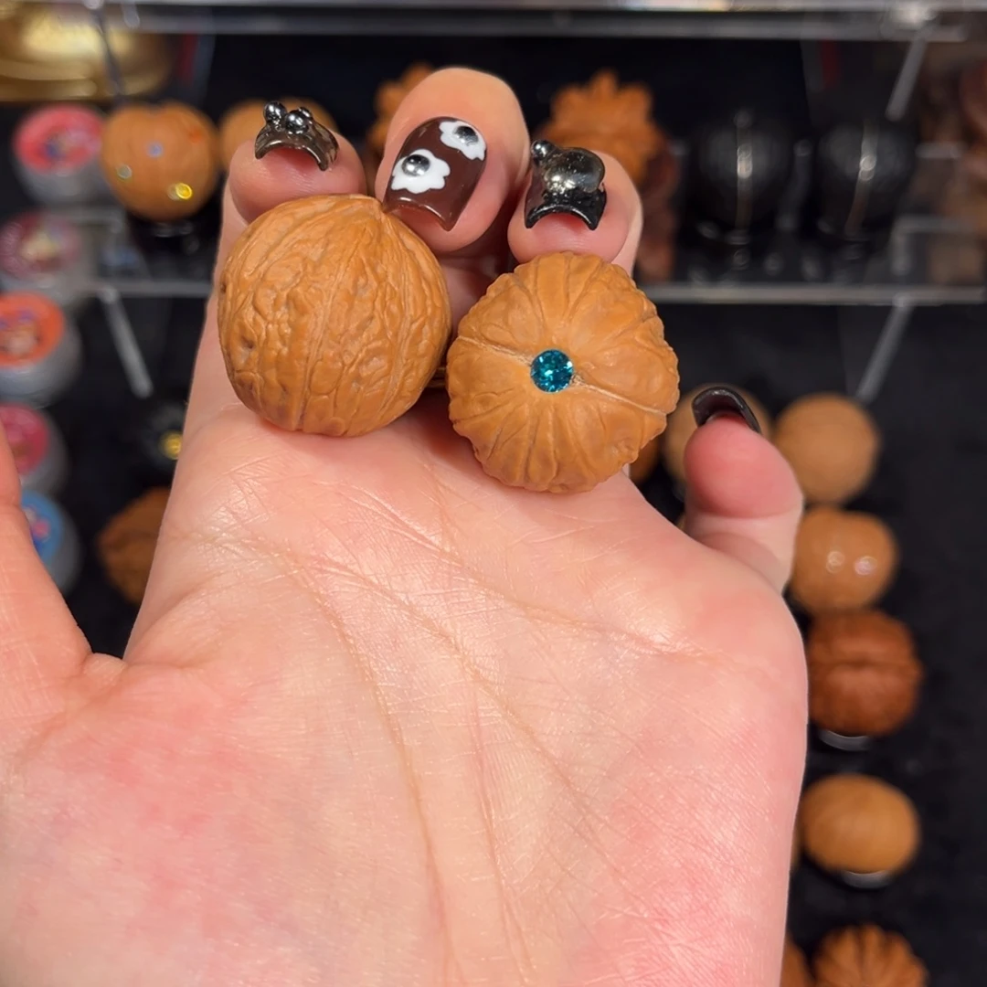 把件文玩核桃27尺野生小铁锤镶嵌款一物一图