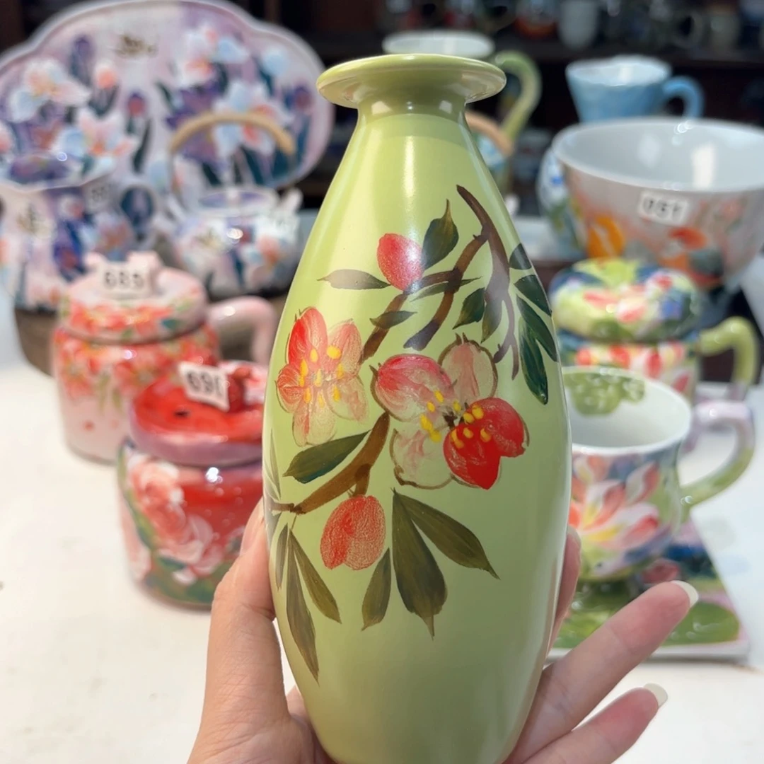 景德镇手绘高温釉下彩陶瓷茶具