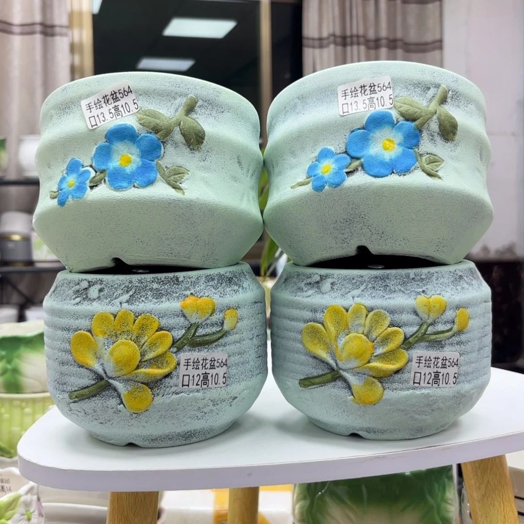 @夏西陶瓷花盆@@5564