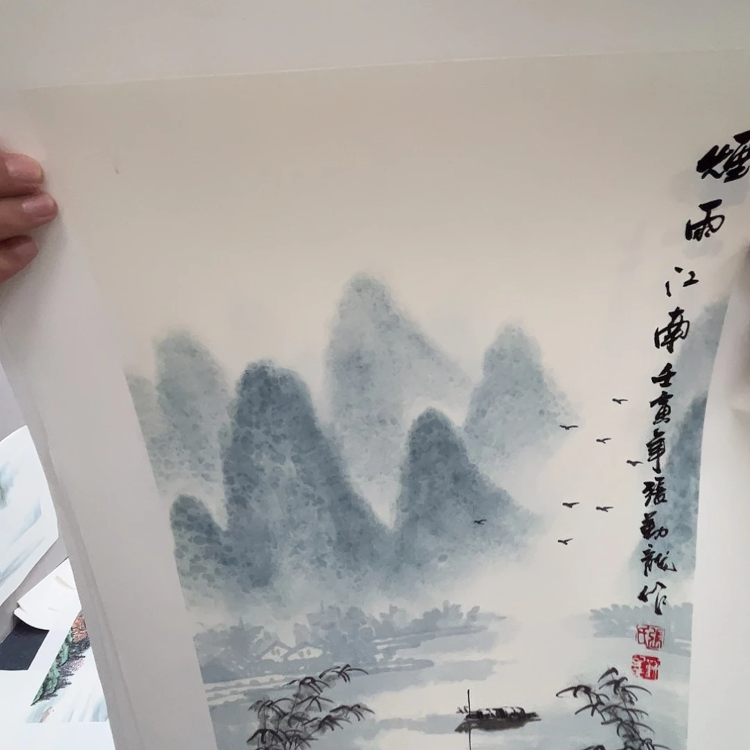 国画国画作品宣纸纯手绘