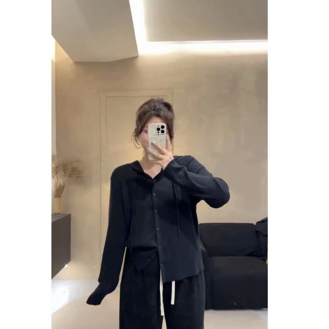 【小巧定制】XQ2366春季新款连帽针织开衫