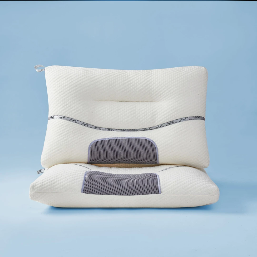 【超推荐】针织棉护颈 慢回弹睡眠枕芯 学生宿舍家用透气柔软