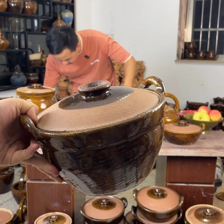 粗陶土砂锅砂锅砂锅2L