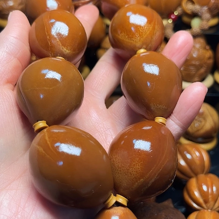 橄榄核手串/手链开**乐一龙九凤