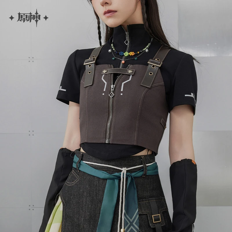 【原神官方】基尼奇主题印象系列拼接短款背心 Genshin