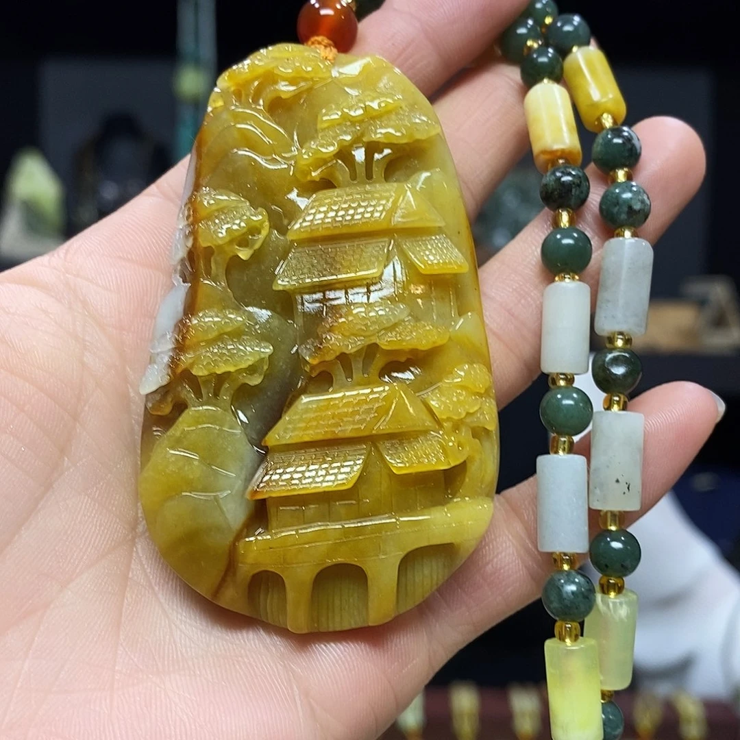 岫玉挂件吊坠未镶嵌